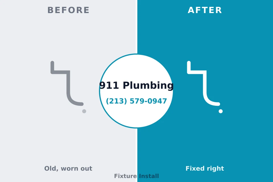 Before and after: plumbing company Thurmont, MD